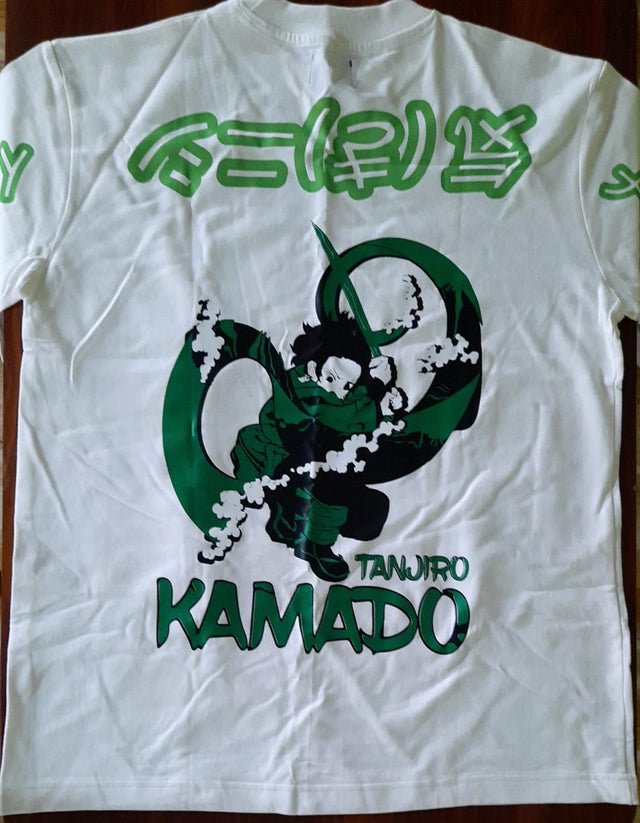 Demon Slayer - L / White Oversize T Shirt (Sale)