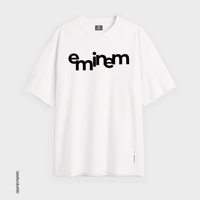 Eminem XL White Oversize Fit 180 GSM (Minor Print Issue)