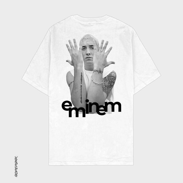 Eminem XL White Oversize Fit 180 GSM (Minor Print Issue)