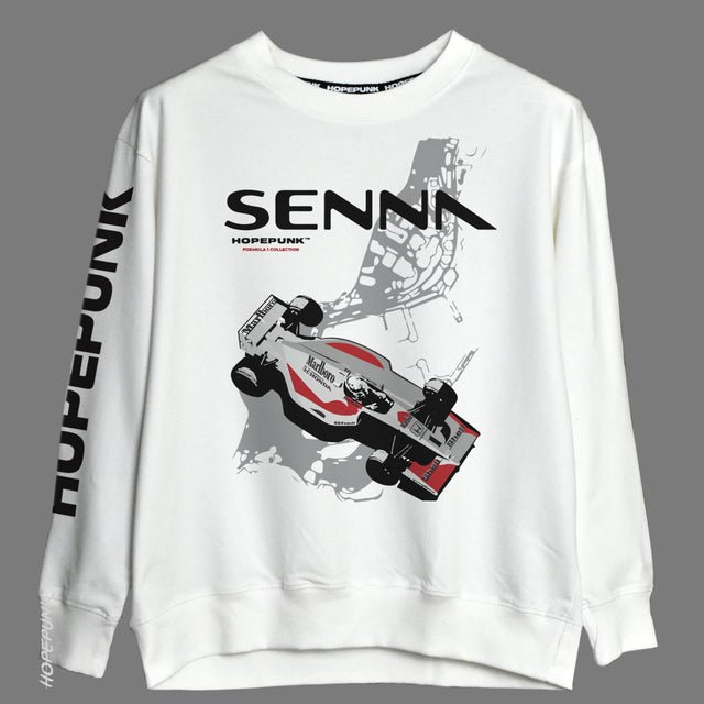 Ayrton Senna White - Sweatshirt