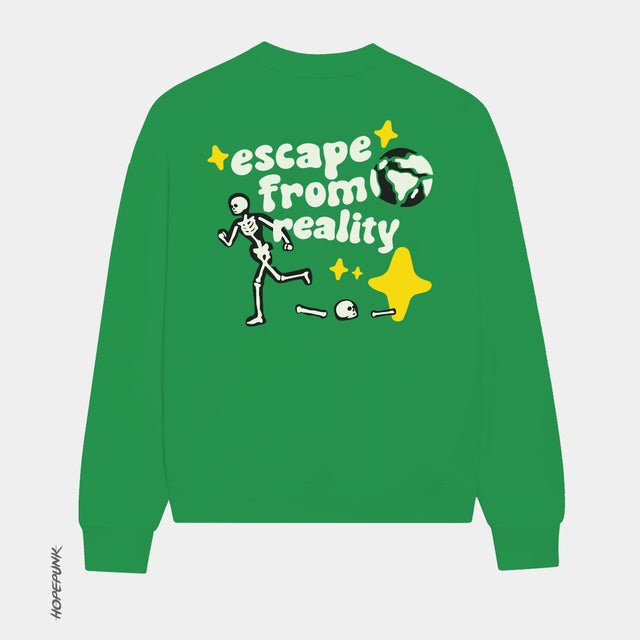 Escape from Reality S Green Sweat shirt